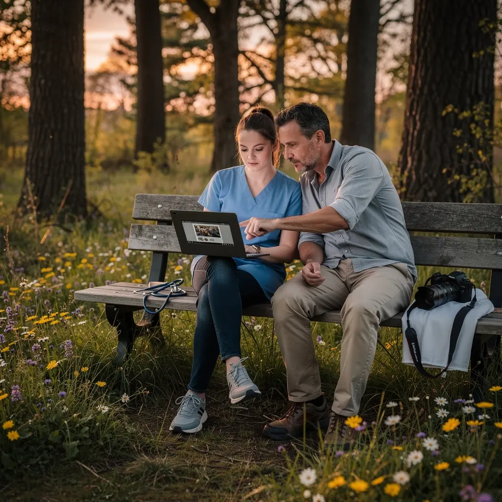 Eine inspirierende Landschaft mit den Alpen im Hintergrund, ideal für Fotografie-Sessions.